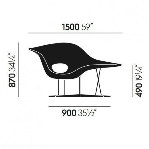 La Chaise Eames Chaise Longue
